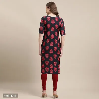 Women Crepe Digital Printed Straight Kurti  Pack of 6-thumb4