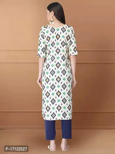 Women Stylish Crepe Printed Straight Kurta-thumb2