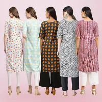 Women Stylish Crepe Printed Straight Kurta-thumb1