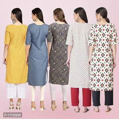 Women Stylish Crepe Printed Straight Kurta-thumb2