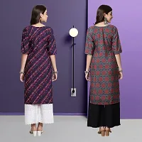 Fancy Crepe Kurtas For Women Pack Of 2-thumb1