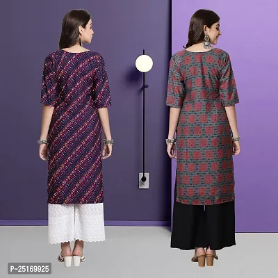 Fancy Crepe Kurtas For Women Pack Of 2-thumb2