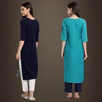 Fancy Crepe Kurtis for Women Pack Of 2-thumb1