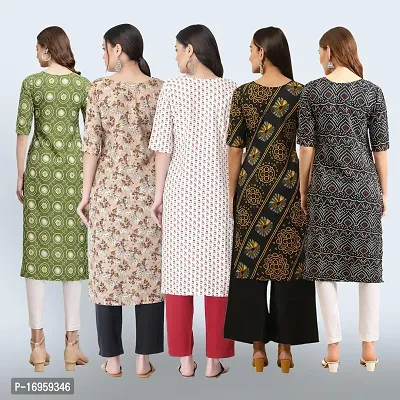 Women Stylish Crepe Printed Staright Kurta-thumb2