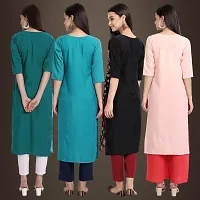 Fancy Crepe Kurtis for Women Pack Of 4-thumb1