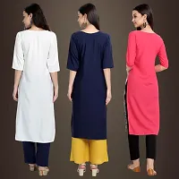 Fancy Crepe Kurtis for Women Pack Of 3-thumb1