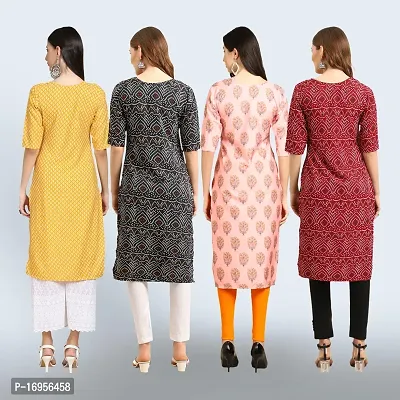 Women Stylish Crepe Straight Kurta-thumb2