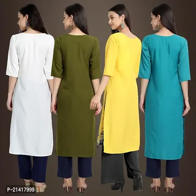 Fancy Crepe Kurtis for Women Pack Of 4-thumb2