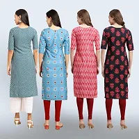 Women Stylish Crepe Straight Kurta-thumb1