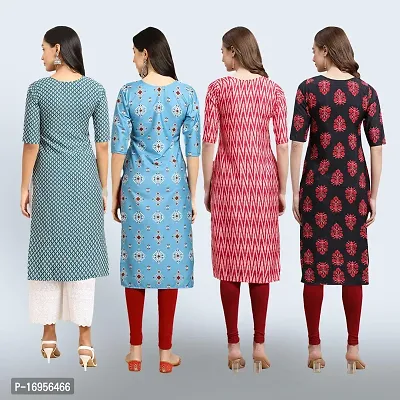 Women Stylish Crepe Straight Kurta-thumb2