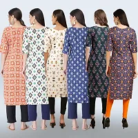 Women Stylish Crepe Printed Straight Kurta Combo-thumb1