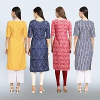 Women Stylish Crepe Straight Kurta-thumb1