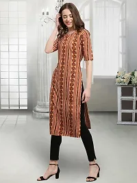 Stylish Multicoloured Crepe Stitched Kurta For Women-thumb2