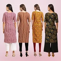 Women Stylish Crepe Printed Straight Kurta-thumb1