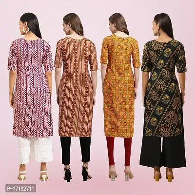 Women Stylish Crepe Printed Straight Kurta-thumb2