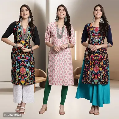 Fancy Rayon Kurtis For Women Pack Of 3