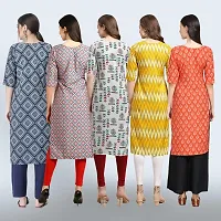 Women Stylish Crepe Printed Staright Kurta-thumb1