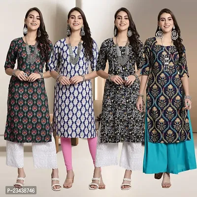 Fancy Crepe Kurtis for Women Pack Of 4