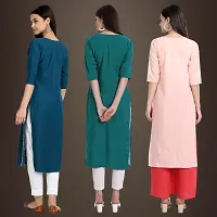 Fancy Crepe Kurtis for Women Pack Of 3-thumb1