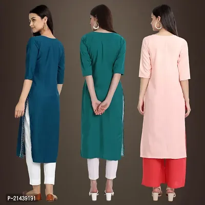 Fancy Crepe Kurtis for Women Pack Of 3-thumb2