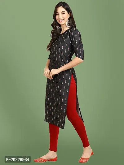 Stylish Crepe Printed Kurti For Women-thumb2