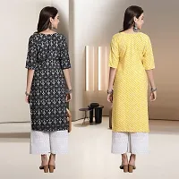 Fancy Rayon Kurtis For Women Pack Of 2-thumb1