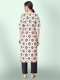 Women Stylish Crepe Printed Straight Kurta-thumb1