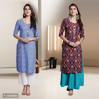 Fancy Rayon Kurtis For Women Pack Of 2