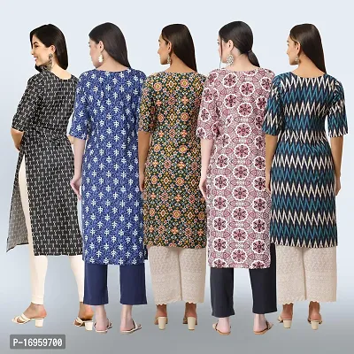 Women Stylish Crepe Printed Staright Kurta-thumb2