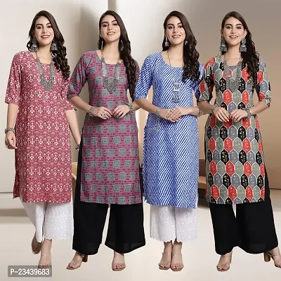 Fancy Crepe Kurtis for Women Pack Of 4