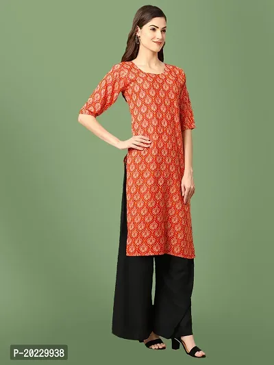 Stylish Crepe Printed Kurti For Women-thumb3