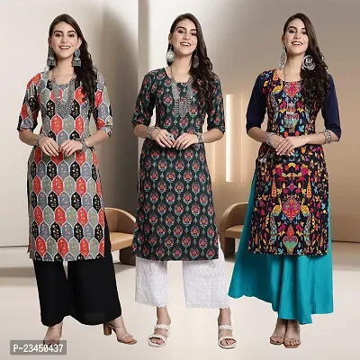 Fancy Rayon Kurtis For Women Pack Of 3