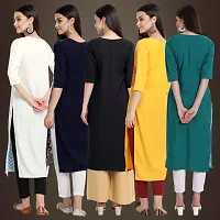 Fancy Crepe Kurtis For Women Pack Of 5-thumb1