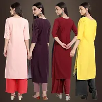 Fancy Crepe Kurtis for Women Pack Of 4-thumb1