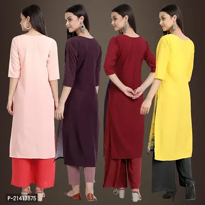 Fancy Crepe Kurtis for Women Pack Of 4-thumb2