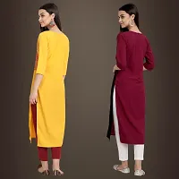 Fancy Crepe Kurtis for Women Pack Of 2-thumb1