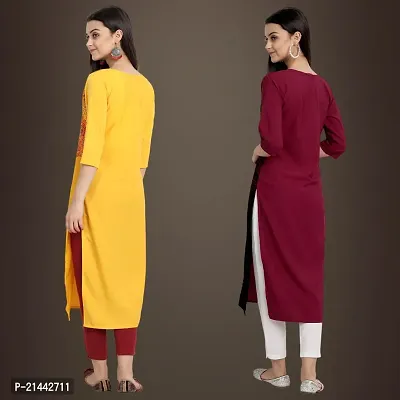 Fancy Crepe Kurtis for Women Pack Of 2-thumb2