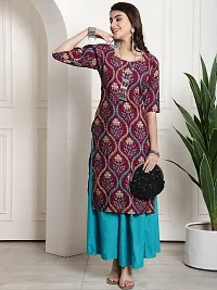 Stylish Multicoloured Crepe Kurta For Women Combo Of 2-thumb2