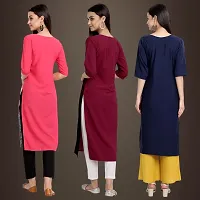 Fancy Crepe Kurtis for Women Pack Of 3-thumb1