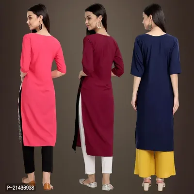 Fancy Crepe Kurtis for Women Pack Of 3-thumb2