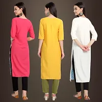 Fancy Crepe Kurtis for Women Pack Of 3-thumb1