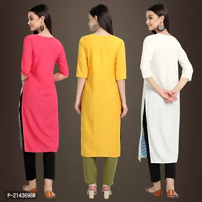 Fancy Crepe Kurtis for Women Pack Of 3-thumb2