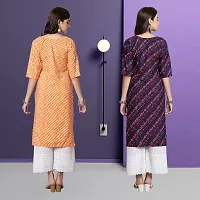 Fancy Crepe Kurtas For Women Pack Of 2-thumb1