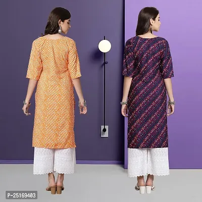 Fancy Crepe Kurtas For Women Pack Of 2-thumb2