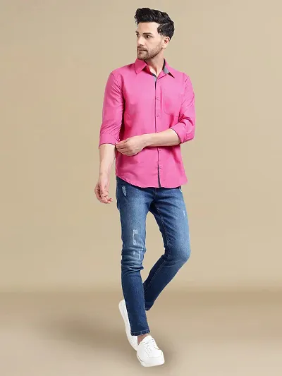 Reliable Solid Long Sleeve Casual Shirts For Men