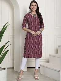 Fancy Crepe Printed Kurtas For Women Pack Of 6-thumb3