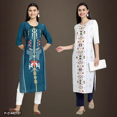 Fancy Crepe Kurtis for Women Pack Of 2