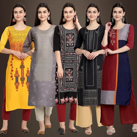 Stylish Fancy Kurtis Pack Of 5