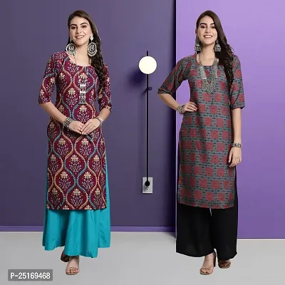 Fancy Crepe Kurtas For Women Pack Of 2