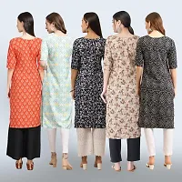 Women Stylish Crepe Printed Staright Kurta-thumb1